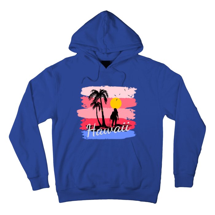 Hawaiian Vacation In Pastel Colors For Matching Family Group Gift Hoodie