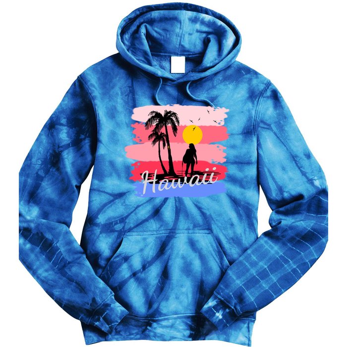 Hawaiian Vacation In Pastel Colors For Matching Family Group Gift Tie Dye Hoodie