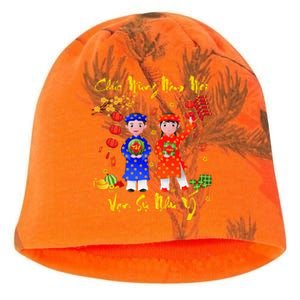 Happy Vietnamese Lunar New Year Chuc Mung Nam Moi Matching Kati - Camo Knit Beanie