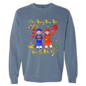 Happy Vietnamese Lunar New Year Chuc Mung Nam Moi Matching Garment-Dyed Sweatshirt