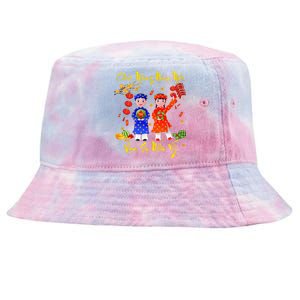 Happy Vietnamese Lunar New Year Chuc Mung Nam Moi Matching Tie-Dyed Bucket Hat