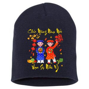 Happy Vietnamese Lunar New Year Chuc Mung Nam Moi Matching Short Acrylic Beanie