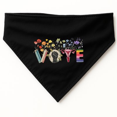 Heart Vote Like Ruth Sent You Flowers Feminist Lgbt Pride Gift USA-Made Doggie Bandana