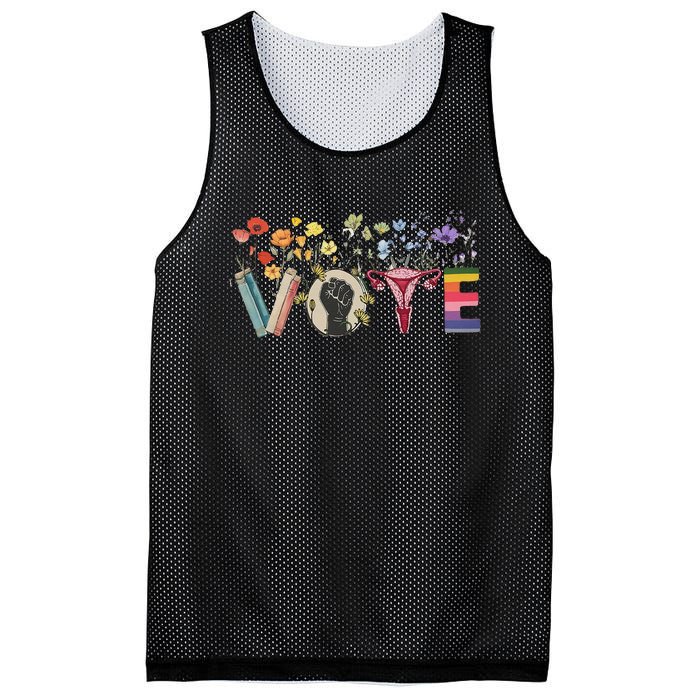 Heart Vote Like Ruth Sent You Flowers Feminist Lgbt Pride Gift Mesh Reversible Basketball Jersey Tank