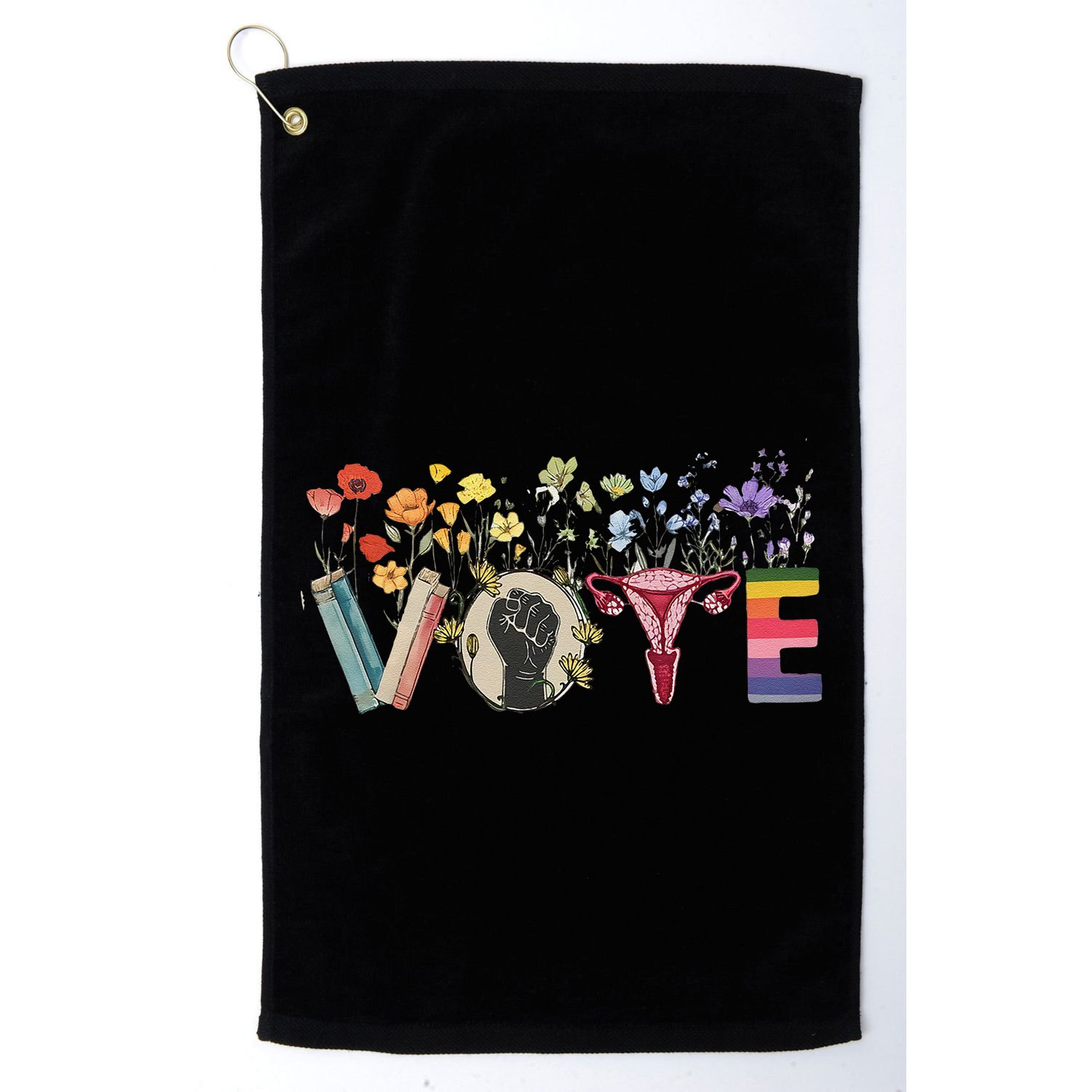 Heart Vote Like Ruth Sent You Flowers Feminist Lgbt Pride Gift Golf Towel