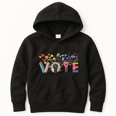 Heart Vote Like Ruth Sent You Flowers Feminist Lgbt Pride Gift Kids Hoodie