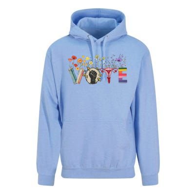 Heart Vote Like Ruth Sent You Flowers Feminist Lgbt Pride Gift Unisex Surf Hoodie