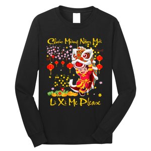 Happy Vietnamese Lunar New Year Of The Snake Li Xi Me Please Long Sleeve Shirt