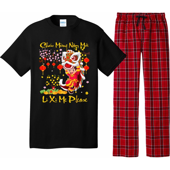 Happy Vietnamese Lunar New Year Of The Snake Li Xi Me Please Pajama Set