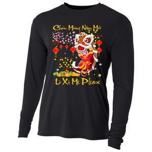 Happy Vietnamese Lunar New Year Of The Snake Li Xi Me Please Cooling Performance Long Sleeve Crew