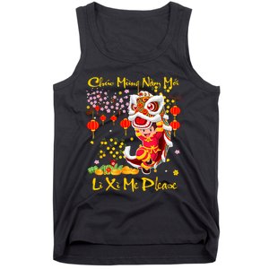 Happy Vietnamese Lunar New Year Of The Snake Li Xi Me Please Tank Top