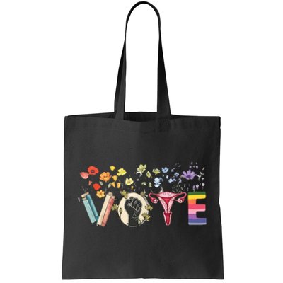 Heart Vote Like Ruth Sent You Flowers Feminist Lgbt Pride Tote Bag