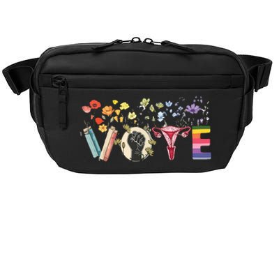 Heart Vote Like Ruth Sent You Flowers Feminist Lgbt Pride Crossbody Pack