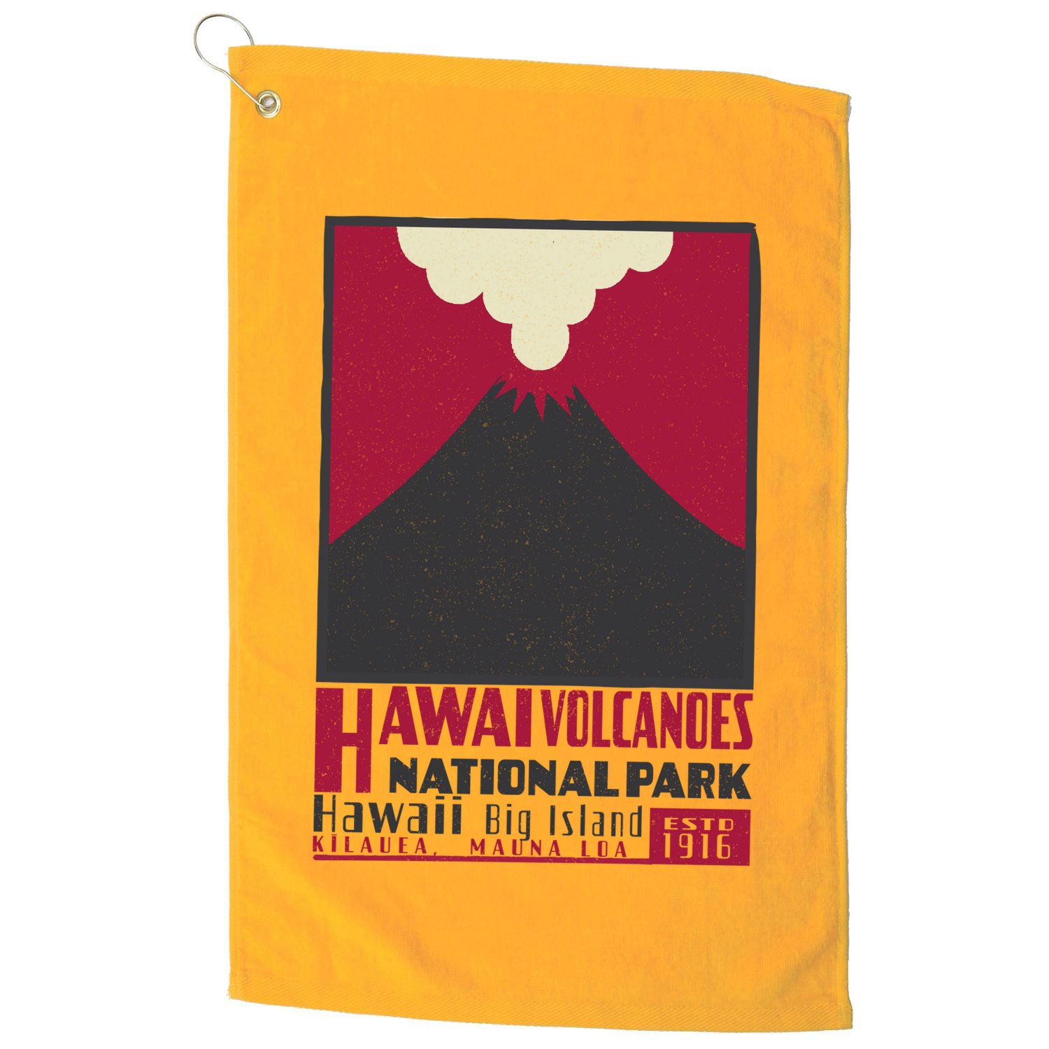 Hawaii Volcanoe National Park Golf Towel