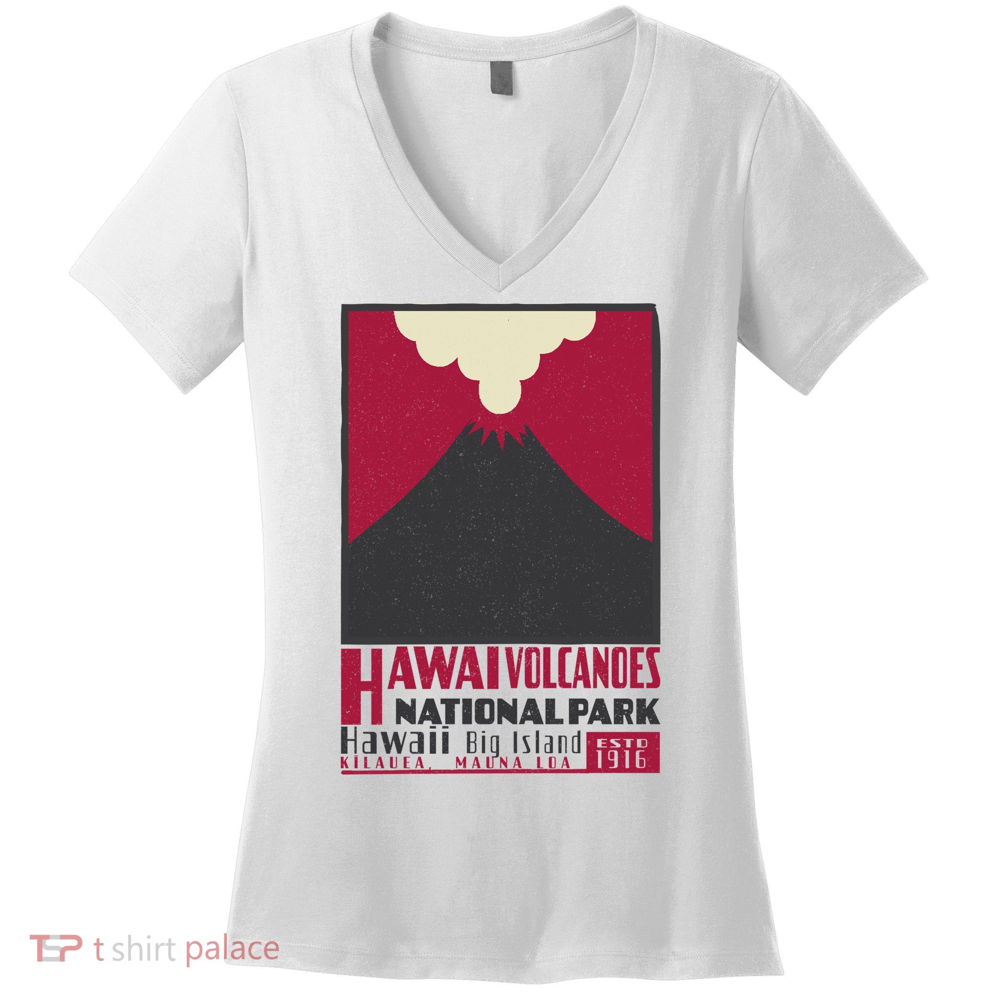 Hawaii Volcanoe National Park Women's V-Neck T-Shirt