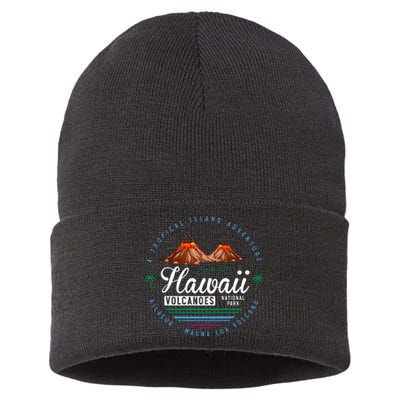 Hawaii Volcanoes National Park Kilauea Mauna Sustainable Knit Beanie