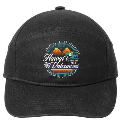 Hawaii Volcanoes National Park Kilauea Mauna Loa Souvenirs 7-Panel Snapback Hat