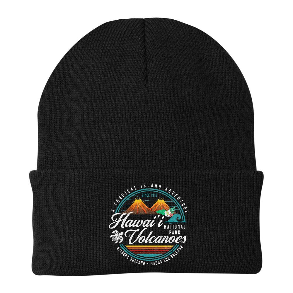 Hawaii Volcanoes National Park Kilauea Mauna Loa Souvenirs Beanie