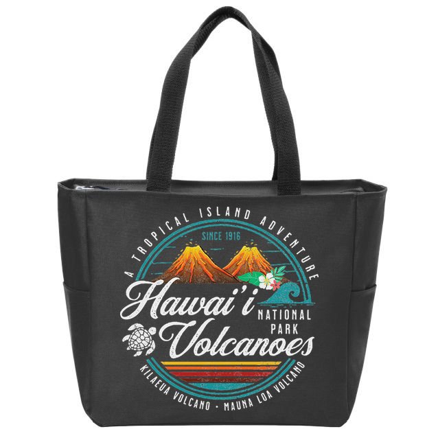 Hawaii Volcanoes National Park Kilauea Mauna Loa Souvenirs Zip Tote Bag