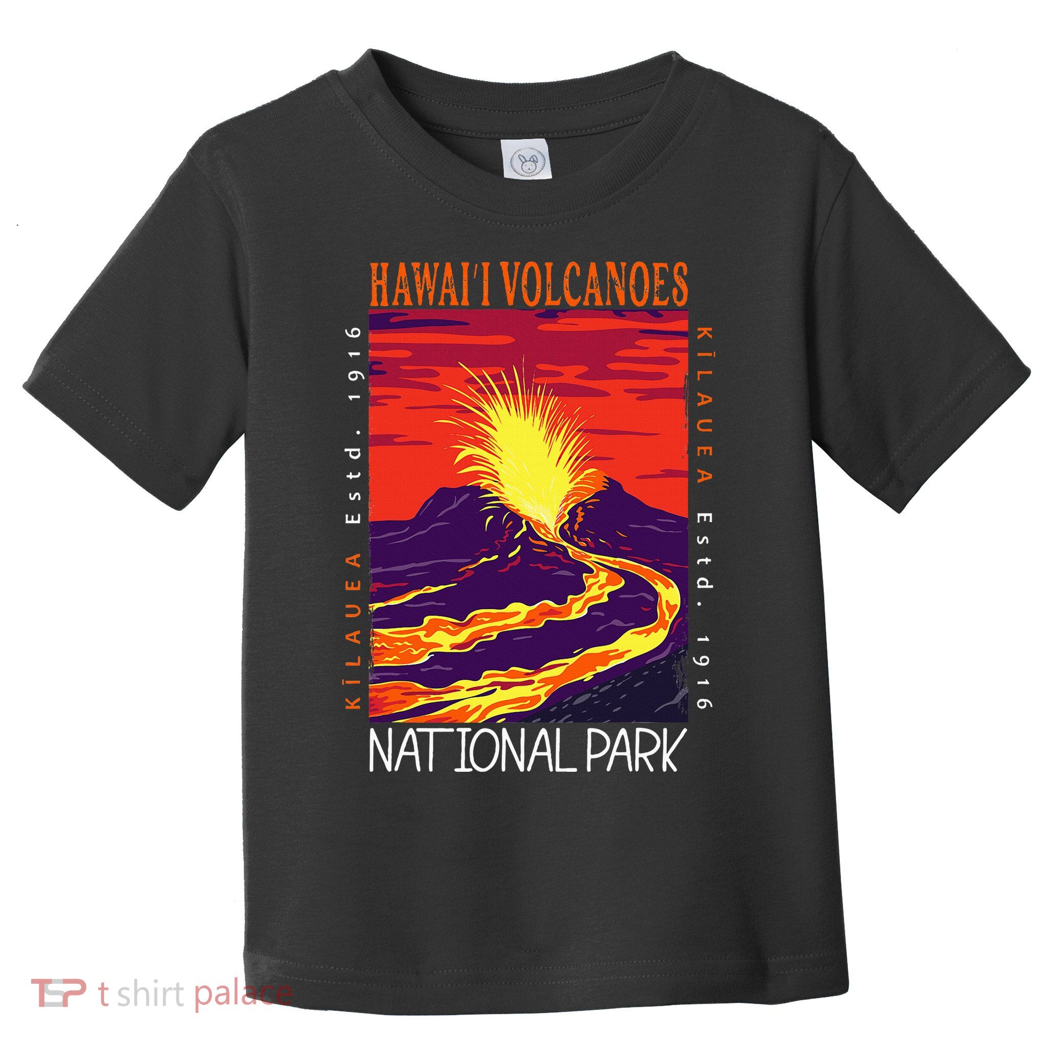Hawaii Volcanoes National Park Kilauea Volcano Vintage Toddler T-Shirt