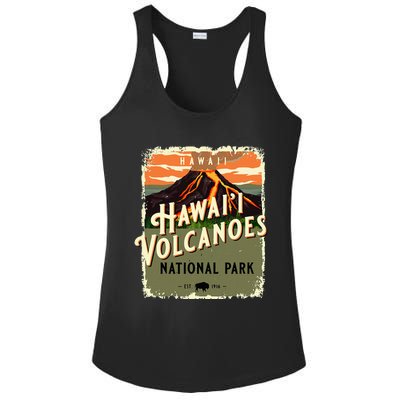 Hawaii Volcanoes National Park Usa Vintage Travel Souvenir Ladies PosiCharge Competitor Racerback Tank