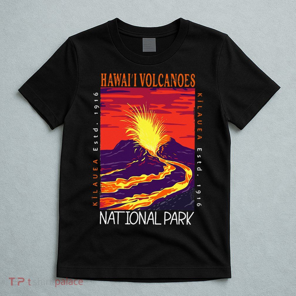 Hawaii Volcanoes National Park Kilauea Volcano Vintage T-Shirt