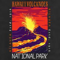 Hawaii Volcanoes National Park Kilauea Volcano Vintage Beanie