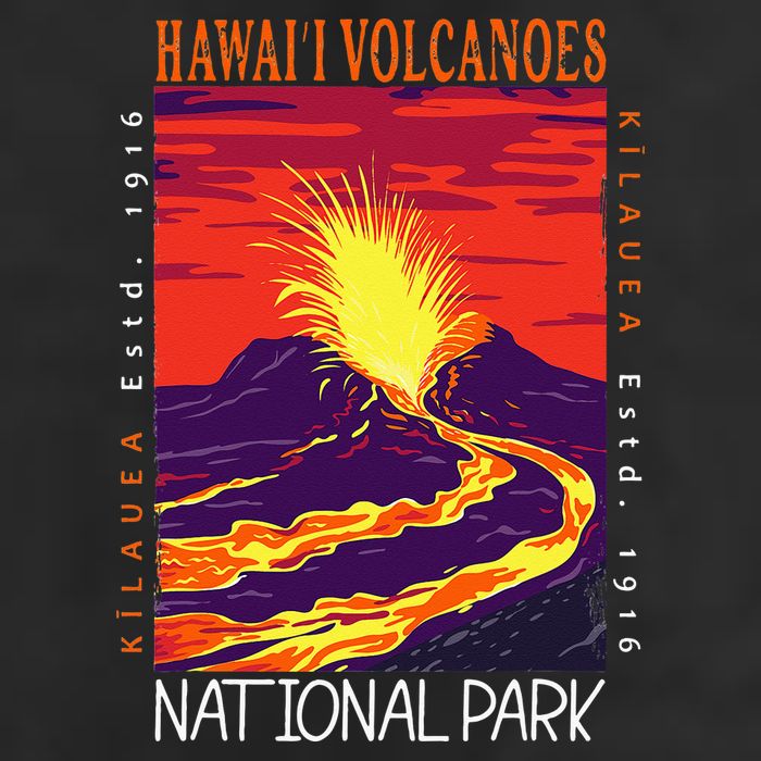 Hawaii Volcanoes National Park Kilauea Volcano Vintage Beanie