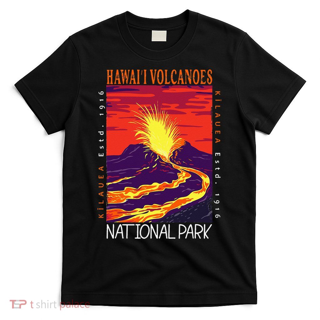 Hawaii Volcanoes National Park Kilauea Volcano Vintage T-Shirt
