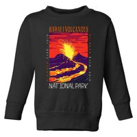 Hawaii Volcanoes National Park Kilauea Volcano Vintage Toddler Sweatshirt