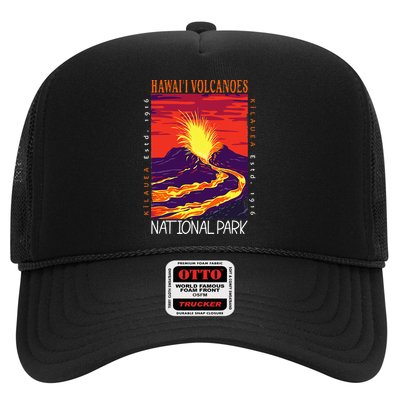 Hawaii Volcanoes National Park Kilauea Volcano Vintage Trucker Hat