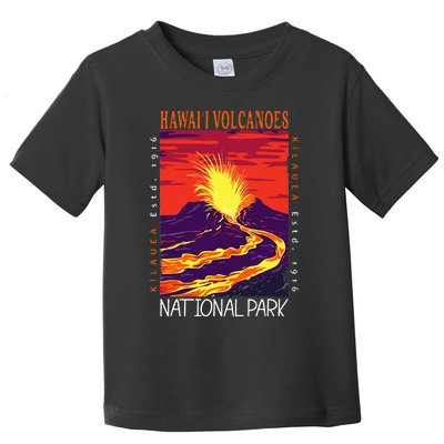 Hawaii Volcanoes National Park Kilauea Volcano Vintage Toddler T-Shirt