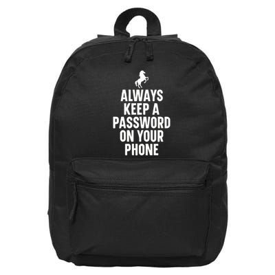 Horse Video Orange Guy Mounting Twitter 16 in Basic Backpack