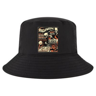 Halloween Vintage Poster Horror Movies Comic Cool Comfort Performance Bucket Hat