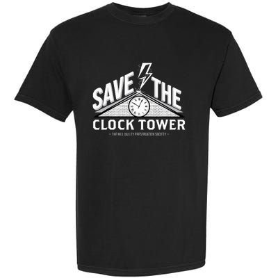 Hill Valley Preservation Society Save The Clock Tower Garment-Dyed Heavyweight T-Shirt