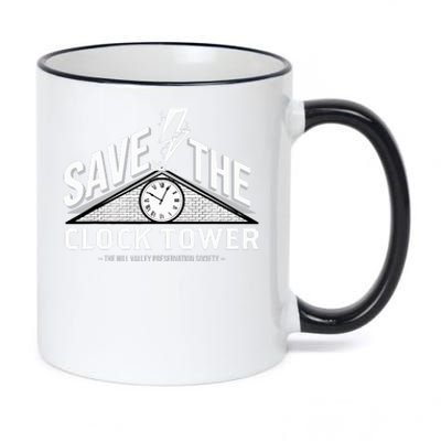 Hill Valley Preservation Society Save The Clock Tower 11oz Black Color Changing Mug