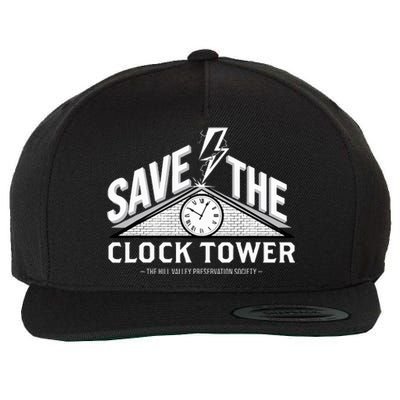 Hill Valley Preservation Society Save The Clock Tower Wool Snapback Cap