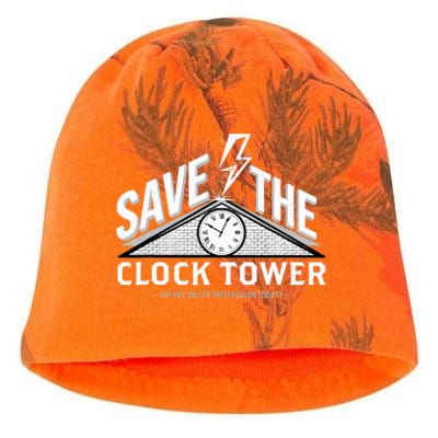 Hill Valley Preservation Society Save The Clock Tower Kati - Camo Knit Beanie