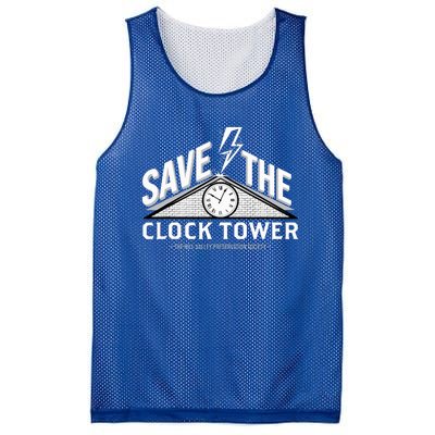 Hill Valley Preservation Society Save The Clock Tower Mesh Reversible Basketball Jersey Tank