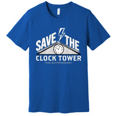 Hill Valley Preservation Society Save The Clock Tower Premium T-Shirt