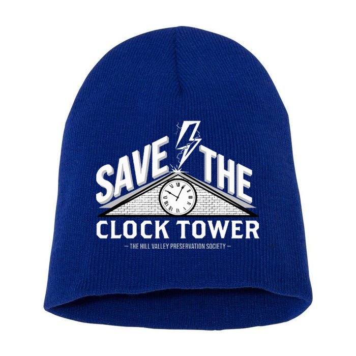 Hill Valley Preservation Society Save The Clock Tower Short Acrylic Beanie