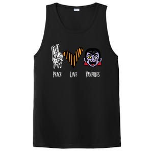 Halloween Vampire Peace Love Halloween Gift PosiCharge Competitor Tank