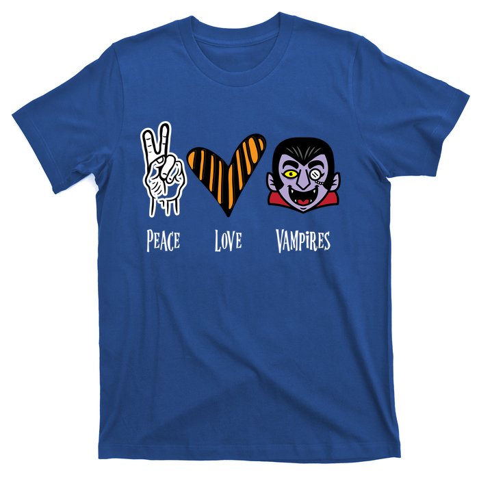 Halloween Vampire Peace Love Halloween Gift T-Shirt