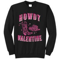 Howdy Valentine Pink Leopard Sweatshirt