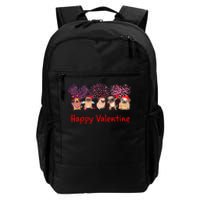 Happy Valentine Pug Dog Pug Dog Heart Tree Lover Pug Daily Commute Backpack