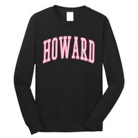 Howard Vintage Preppy Varsity Sports Long Sleeve Shirt