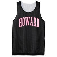 Howard Vintage Preppy Varsity Sports Mesh Reversible Basketball Jersey Tank