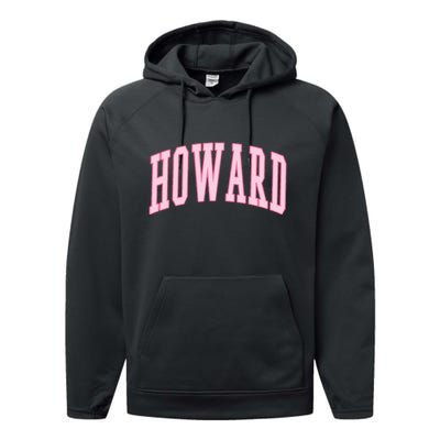 Howard Vintage Preppy Varsity Sports Performance Fleece Hoodie