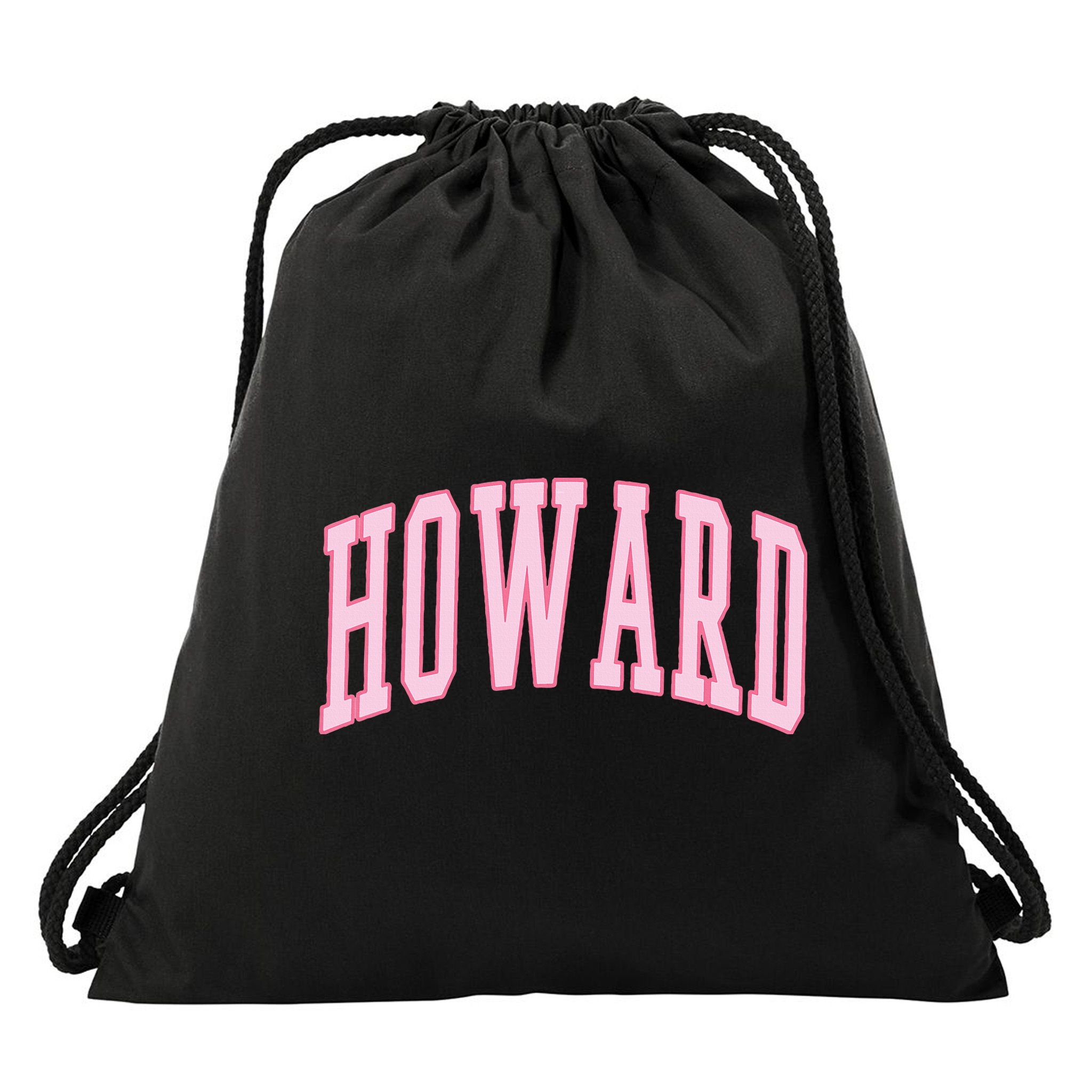Howard Vintage Preppy Varsity Sports Drawstring Bag