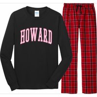 Howard Vintage Preppy Varsity Sports Long Sleeve Pajama Set